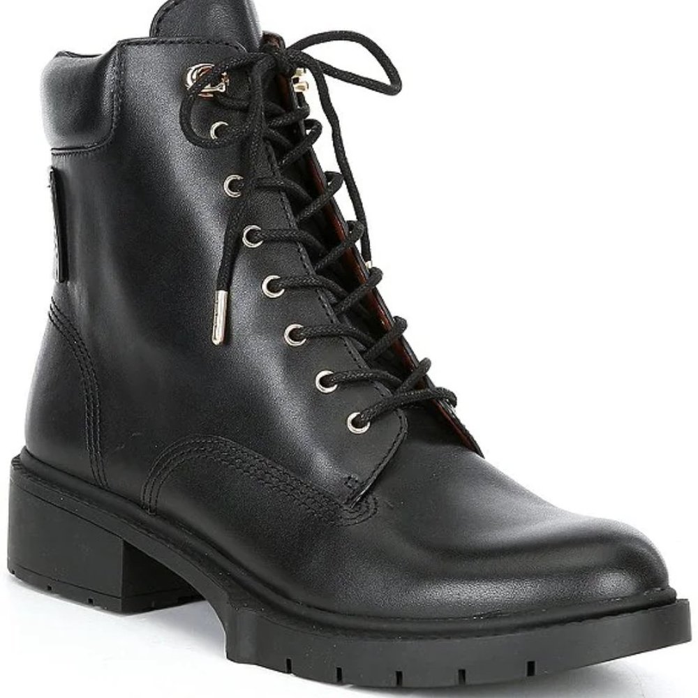 Like New  Coach combat boots!!